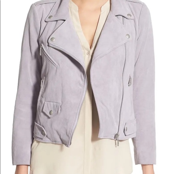 lavender suede jacket